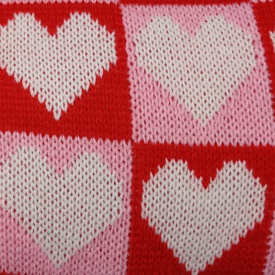 Розовые сердца цвет блок клетчатый День святого Валентина мягкий акцент поясничная подушка - Изображение 4 из 4