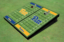 University of Pittsburgh Alternating Football Field Custom Cornhole Boards
