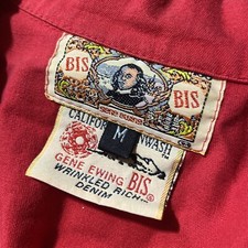 Vintage Gene Ewing BIS BIS Lightweight Denim Elastic Waist Jumpsuit M Rare 70s