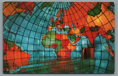 Mapparium Eastern Hemisphere Boston MA Postcard