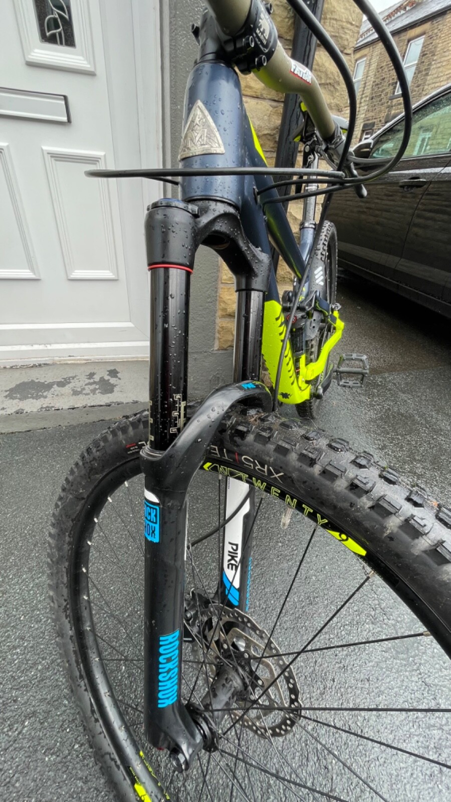 marin mountain bike large, frame, full suspension with lots of upgrades