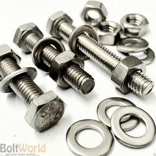 475 ASSORTED PIECE, A2 M4 FULLY THREADED BOLTS NUTS WASHERS SCREWS STAINLESS KIT