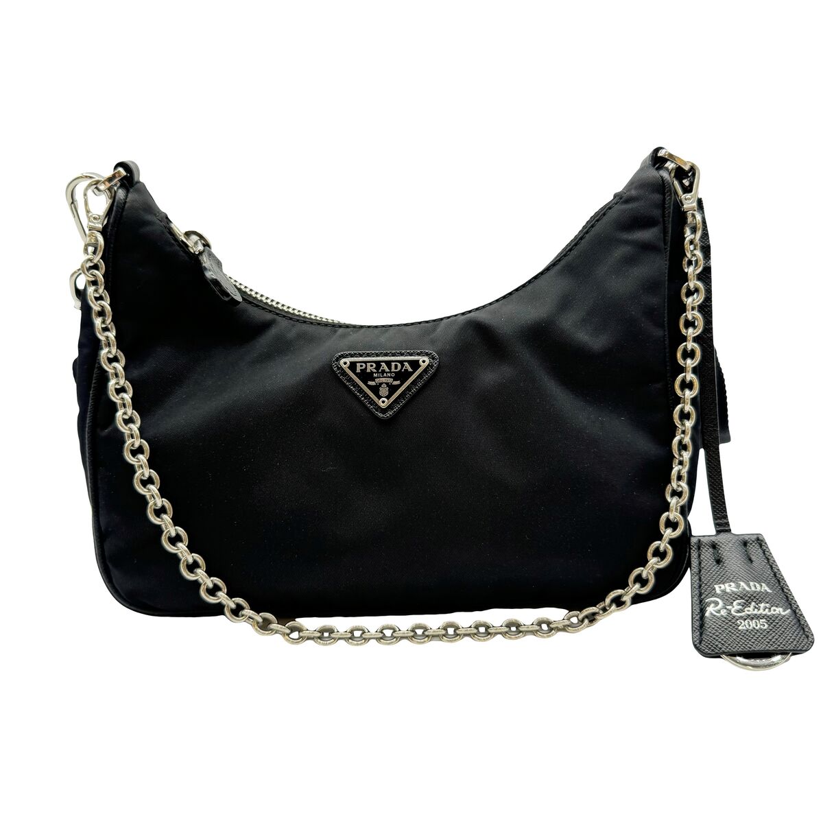 Authentic PRADA RE-Edition 2005 Shoulder Bag 1BH204 Black Authentic PRADA RE-Edition 2005 Shoulder Bag 1BH204 Black