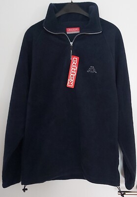 Kappa Herren Fleece Pullover blau Gr. S