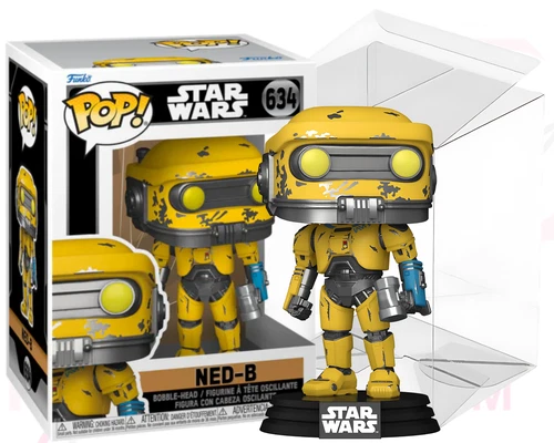 Star Wars Funko POP 634 Ned-B Obi-Wan Kenobi Vinyl Figure Clear PVC Protector