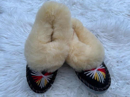 Women’s Slipper Boots 100% Leather With Sheepskin Wool Lining - Picture 200 of 338