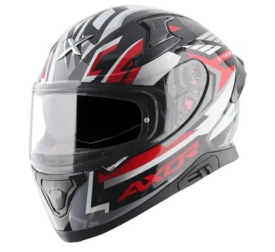 Helmet full face motorcycle Axor Apex STREAK BLACK & Red ECE 22.05 DOT FMVSS