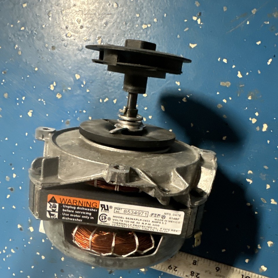 KitchenAid Dishwasher Motor (5.3A, 120V) 3377333 WP8534971 Free