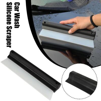 Non Scratch Flexible Soft Silicone Hand Squeegee Car Water Clean-Scrape, ;т X4I7