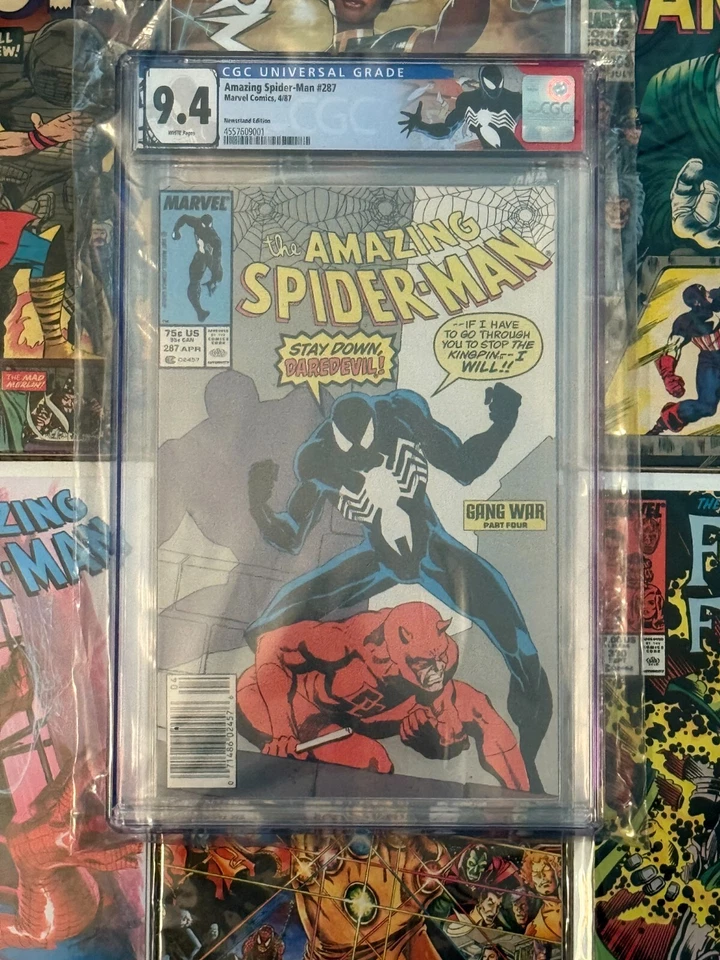 The Amazing Spider-Man No.287 1987 Newsstand CGC 9.4 Black Suit Custom label - Image 4 of 4