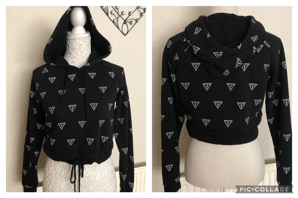 Guess crop top clearance hoodie