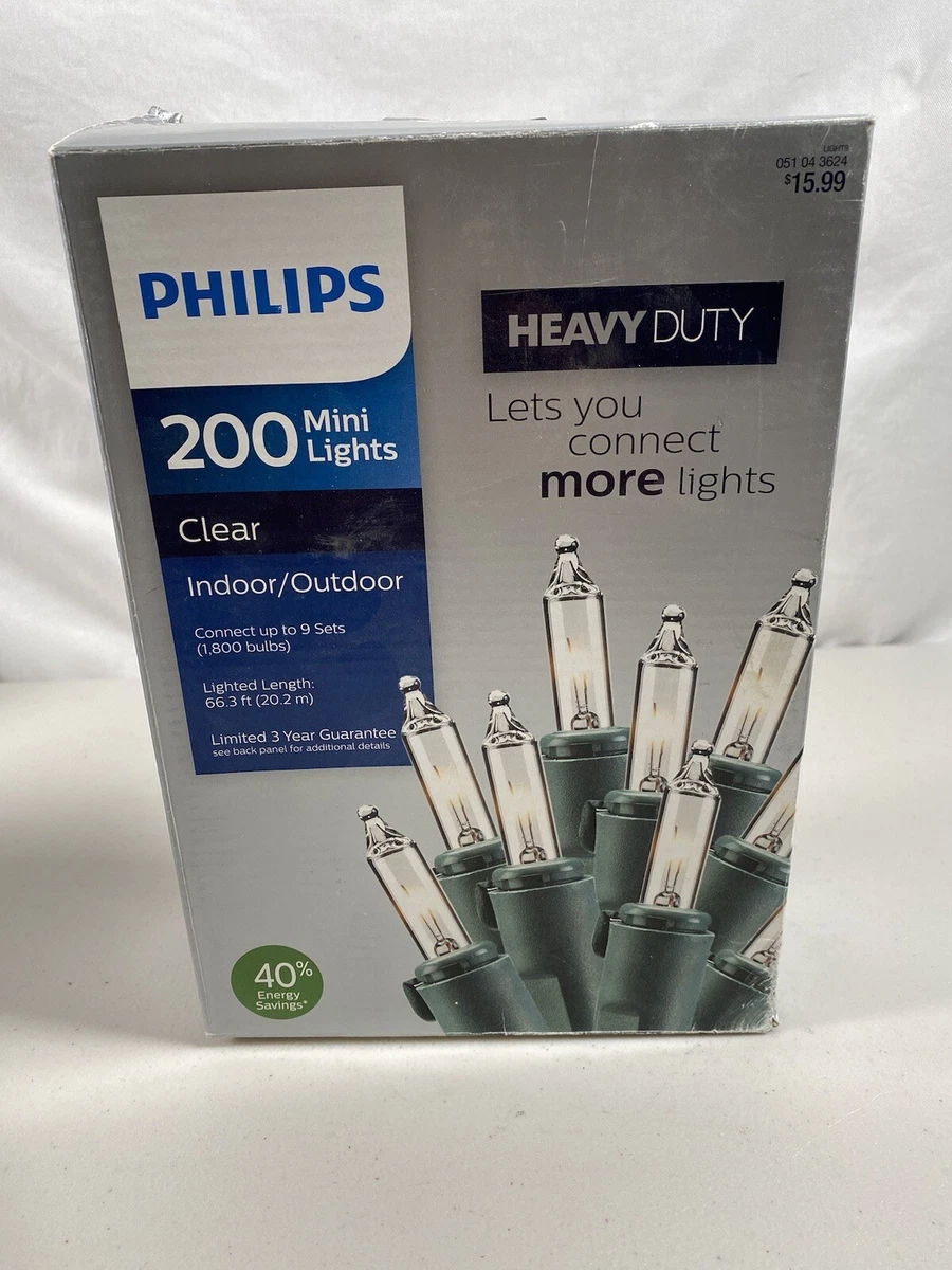 Philips 200 mini cheap lights heavy duty