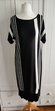 Planet Black Stripe Jumper Knit Dress Size Small