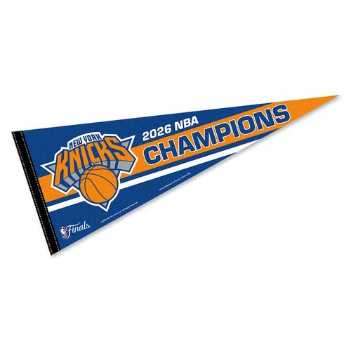 New York Knicks NBA Champions 2026 Full Size Pennant Flag Banner
