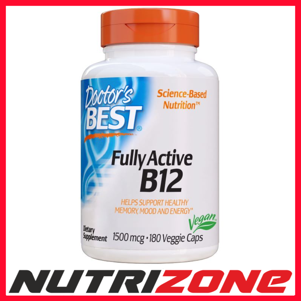 Doctor's Best Fully Active B12 1500mcg - 180 vcaps