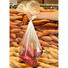 Self Opening Star Sealed HMW-HDPE Produce Bag Clear Green 15" L x 20" D 3000/Bag