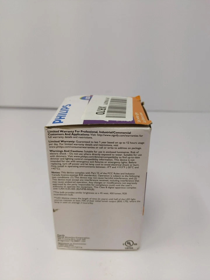 Led Lamp, R20, 6.0w, 2700-2200k, E26 - Image 4 of 4