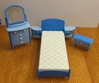 Vintage 1998- Barbie So Real So Now Family House Bedroom Playset- 3 Pieces