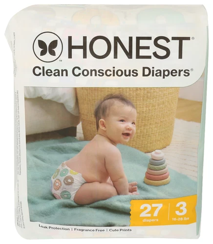 The Honest Comp Any Diaper Cactus Cutie Size 3 27 Pack (Pack of 4)