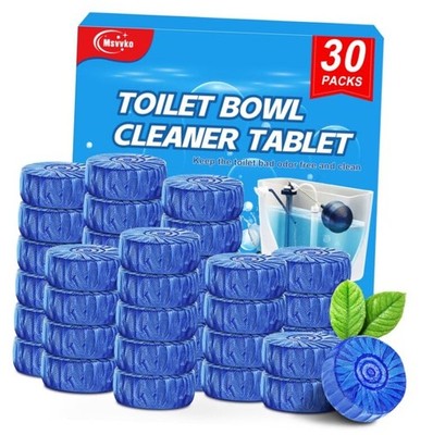 Toilet Bowl Cleaner Tablets Blue Toilet Tank Cleaners, 1 Count (Pack of 30)