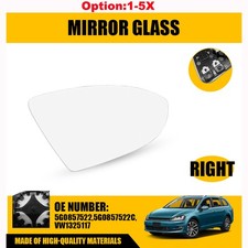 Mirror Glass Replacement Heated Wbacking Side Rh For Volkswagen Jetta 2019-2021 Mirror Glass Replacement Heated Wbacking Side Rh For Volkswagen Jetta 2019-2021