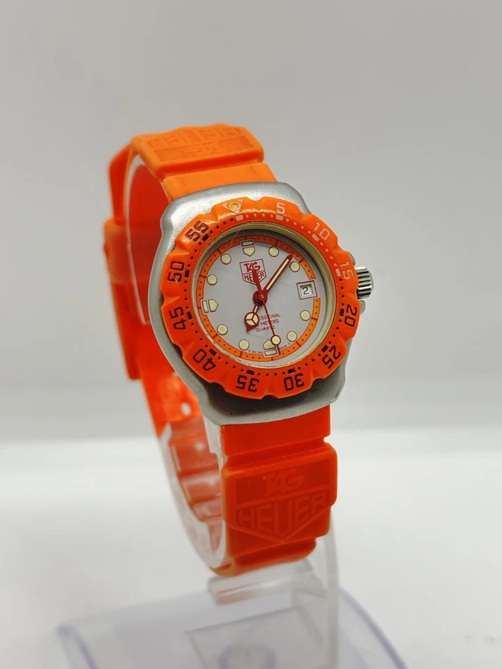 [Casi Como Nuevo] Reloj TAG HEUER Formula 1 373.508 Naranja Fecha Cuarzo Damas JAPÓN Foto 2 de 4