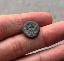 Neat Cuff Size Eagle-R Rifleman Button dug at Fort Buchanan Arizona Apache Wars