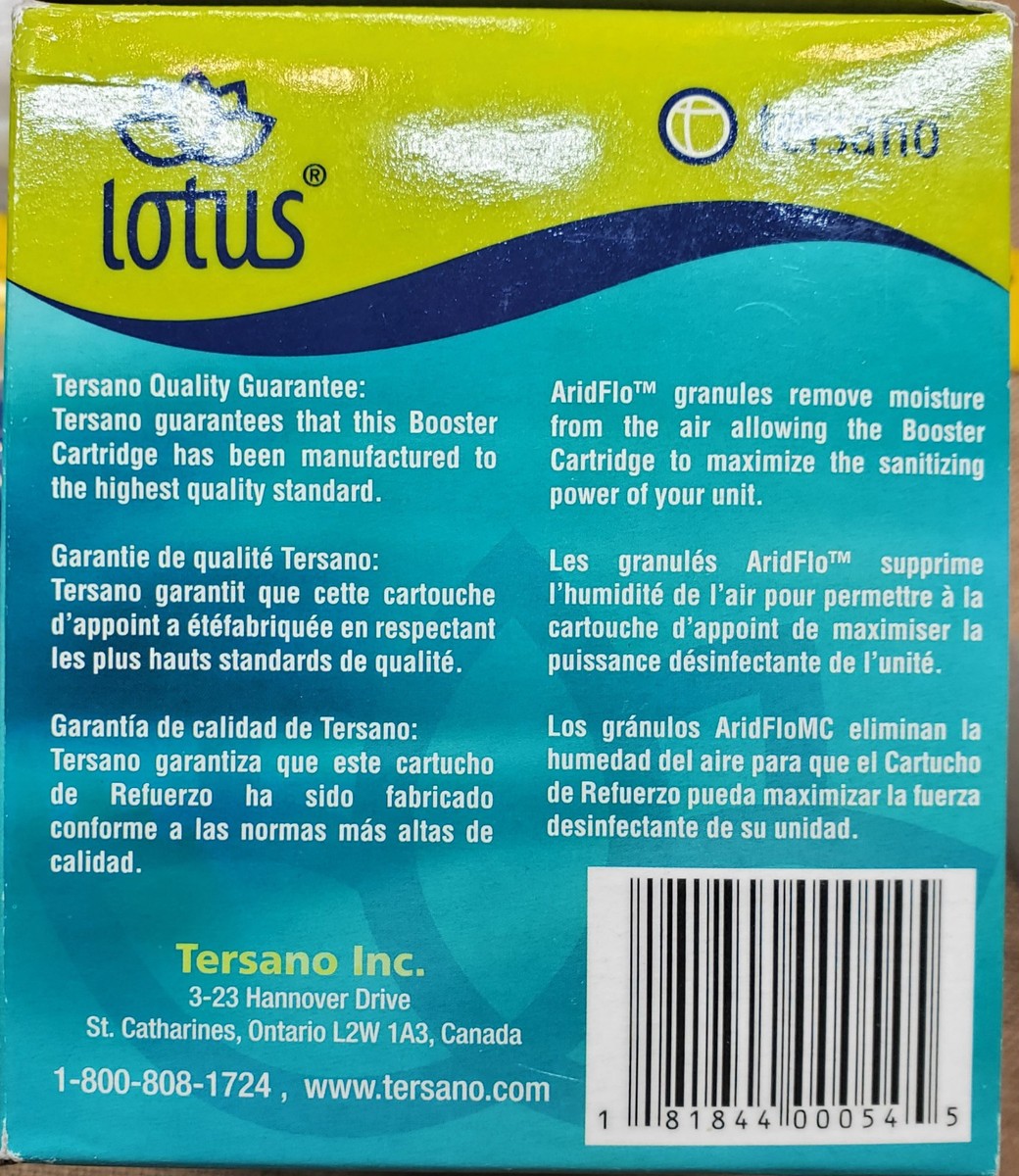 4 Pack Lotus LRF4 Booster Cartridges For Tersano LBU100