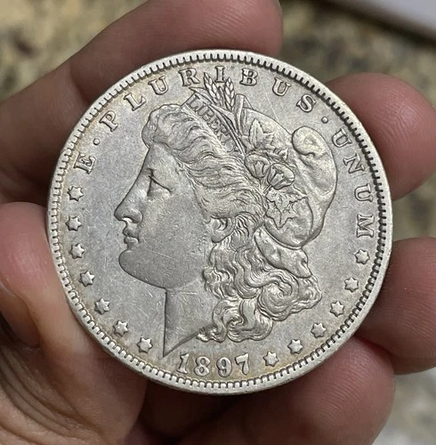 1897-O Morgan Dollar Looks AU DETAILS KEY DATE