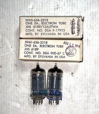 Sylvania 6189 12AU7 tube tested strong PAIR