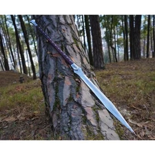 Custom Handmade Carbon Steel Blade Viking Spear Sword | Hunting Sword Camping