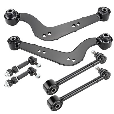 6Pc Rear Control Arms and Sway Bar End Links For Toyota RAV4 2010-2012 2014-2017