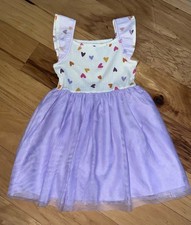CAT  JACK GIRLS PURPLE TUTU HEART DRESS SIZE 5T EXCELLENT COND LD9