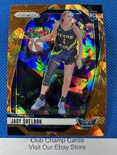 2024 #4 Jacy Sheldon Panini Prizm WNBA Orange Ice Prizm RC Wings