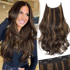 20" Balayage Dark Brown Straight Hair Extension for Women Daily 149E198933