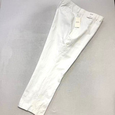 Murano Baird McNutt Irish Linen Mens Relaxed Fit Dress Pants White 48x30 NWT New