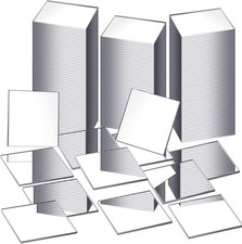 Mini Square Adhesive Mirror Tiles, 2 Inch, 100 Pcs for Crafts and DIY
