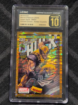 2022 Marvel Platinum - Wolverine #WI87 - Cover Variant Amber Crystals /5  Alpha