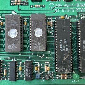 Untested Bally Turbo Cheap Squeak Sound 1985 ARCADE VIDEO GAME PCB BOARD Oc4x