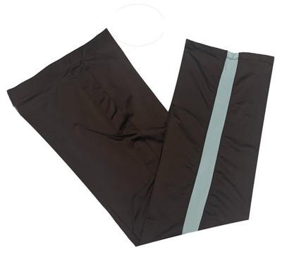 Tek Gear, Brown with Aqua Trim Straight Leg Pull-On Activewear Pants, size L