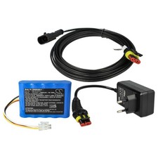 Alimentatore, Batteria 2600mAh, Cavo per Husqvarna 580 43 38-03 580 43 38-06