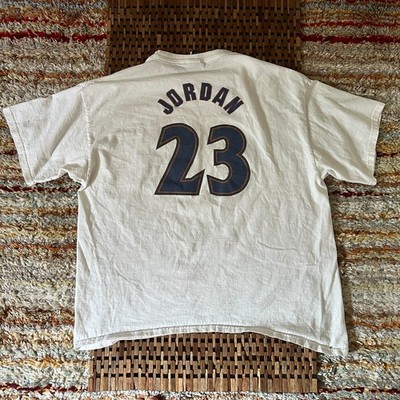 Nike Michael Jordan Jersey Shirt White Wizards 23 Men's Size Large