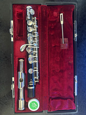 Yamaha Piccolo Model 32 Black ABS Body Silver Plated Keys C, Case.