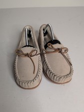 Sz Wms 11M Minnetonka Womens Camp Tie Moc Cozy Suede Moccasin Slippers 40618