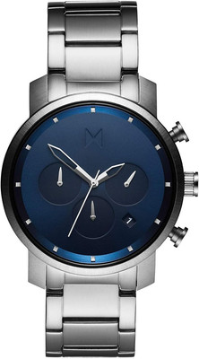MVMT Chrono Midnight Silver Herren Uhr Armbanduhr Edelstahl MC02-SBLU