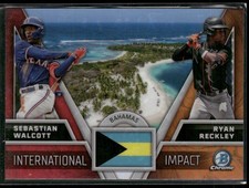 2024 Bowman Chrome Sebastian Walcott / Ryan Reckley II-21 International Impact