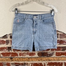 Vintage Guess Shorts Size 27 Blue Denim High Rise Five Pocket Casual 90s Y2k