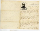 Civil War Patriotic Lettersheet Used with letter Gen McCall