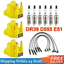 Ignition Coil & Iridium Spark Plug & Wire Set for Pontiac Chevrolet Buick DR39