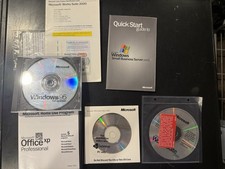 Vintage Microsoft CD Software Windows 95, Works Suite 2000, Office 2003, XP LOT